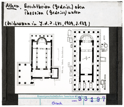 Vorschaubild Athen: Erechtheion und Theseion Grundrisse 